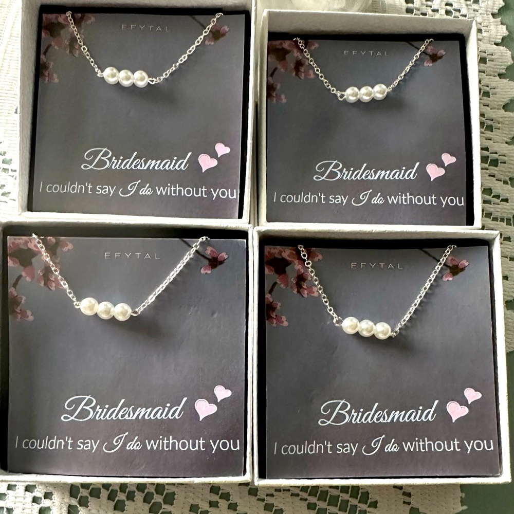 Beautiful lil brides maid gifts .